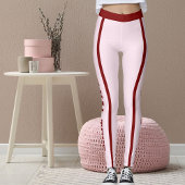 DIY Pet Lover Cat Mom BFF Pink Red Valentine's Day レギンス