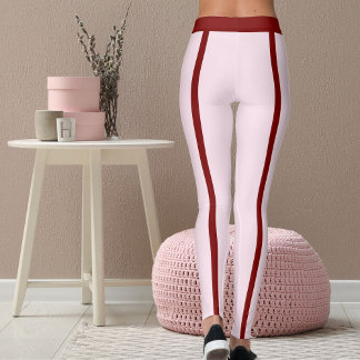 DIY Pet Lover Cat Mom BFF Pink Red Valentine's Day レギンス