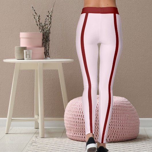 DIY Pet Lover Cat Mom BFF Pink Red Valentine's Day レギンス