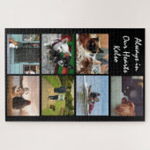 DIY pet memorial 7写真コラージュ ジグソーパズル (横)