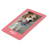 DIY Pet's Photo and Name, Coral マグネット (左側)
