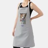 DIY Pet's Photo & Name Or Child, Lt. Gray エプロン (インサイチュ)