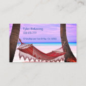 DIY Professional Gagおもしろい、退職したビーチ・ハンモック 名刺 (裏面)