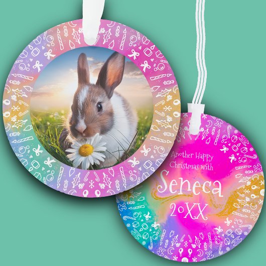 DIY Rabbit Rainbow Christmas Ornament オーナメント