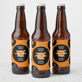 DIY Rock & Birthdayパーティー転がビーボトルラベル ビールラベル