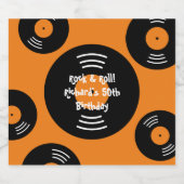 DIY Rock & Birthdayパーティー転がビーボトルラベル ビールラベル (シングルラベル)