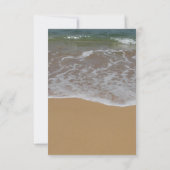 DIY RSVPを結婚する貝殻の行先 出欠カード (裏面)