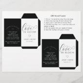 DIY Seed Packet Favor | Black & White Wildflower チラシ (正面)