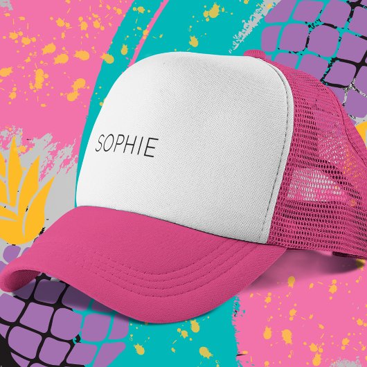 DIY Trucker Hat | Custom Text, Name, Monogram  キャップ