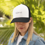 DIY Trucker Hat | Custom Text, Name, Monogram  キャップ<br><div class="desc">Are you a Do It Yourselfer? Now you can make your own personalized trucker hat with our easy-to-use DIY template. Add a name. Initials. A monogram. A photo. A logo or other image. Go ahead,  be creative and Simply DIY!</div>
