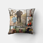 DIY Two-Sided Family Photo Collage Pillow 6 Photos クッション (裏面)