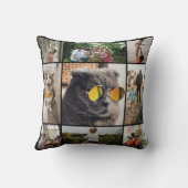 DIY Two-Sided Family Photo Collage Pillow 9Photos クッション (裏面)