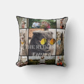 DIY Two-Sided Family Photo Collage Pillow 9Photos クッション (正面)