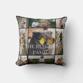 DIY Two-Sided Family Photo Collage Pillow 9Photos クッション (正面)