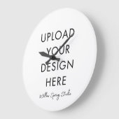 DIY Upload Your Own Printed  ラージ壁時計 (傾斜)