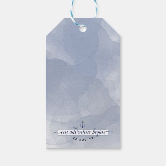 #DIY #Wedding #Nautical水色#Anchor賛成 ギフトタグ (裏面)