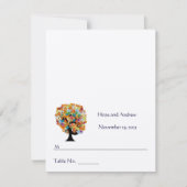 DIY Youスコアと折り畳みテント結婚の座席表 招待状 (正面)