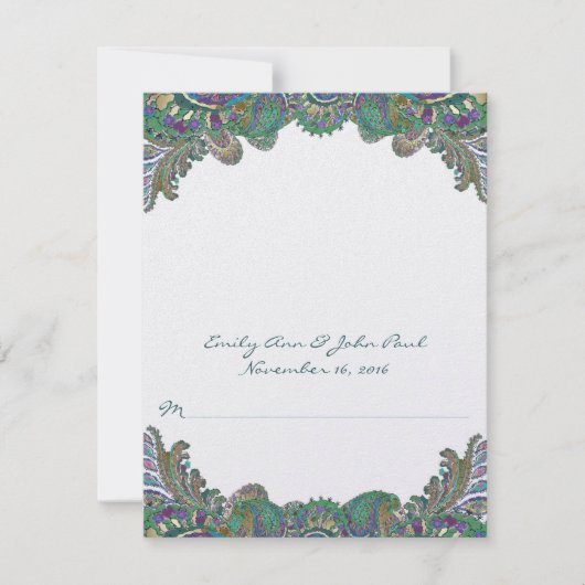 DIY Youスコアと折り畳みテント結婚の座席表 招待状 (正面)