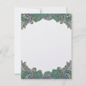 DIY Youスコアと折り畳みテント結婚の座席表 招待状 (裏面)