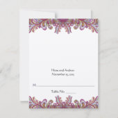 DIY Youスコアと折り畳みテント結婚の座席表 招待状 (正面)