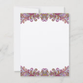 DIY Youスコアと折り畳みテント結婚の座席表 招待状 (裏面)