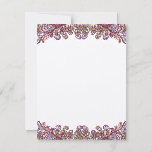 DIY Youスコアと折り畳みテント結婚の座席表 招待状 (裏面)