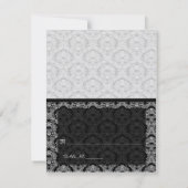 DIY Youスコアと折り畳みテント結婚の座席表 招待状 (裏面)