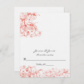 DIY Youスコアと折り畳みテント結婚の座席表 招待状 (正面/裏面)