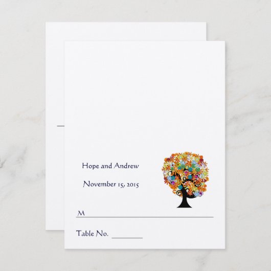 DIY Youスコアと折り畳みテント結婚の座席表 招待状 (正面/裏面)