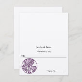 DIY Youスコアと折り畳みテント結婚の座席表 招待状 (正面/裏面)