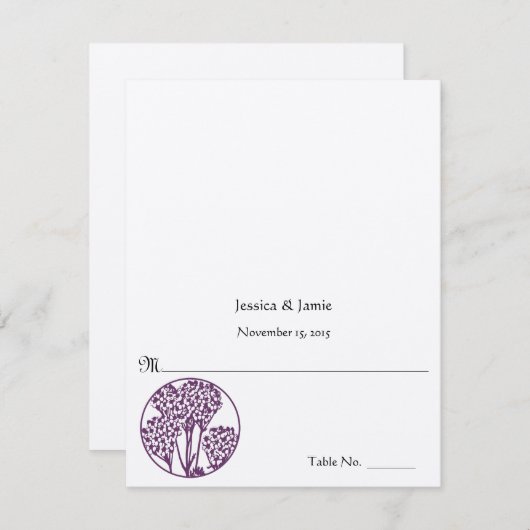 DIY Youスコアと折り畳みテント結婚の座席表 招待状 (正面/裏面)