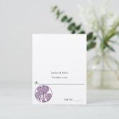 DIY Youスコアと折り畳みテント結婚の座席表 招待状 (スタンド正面)