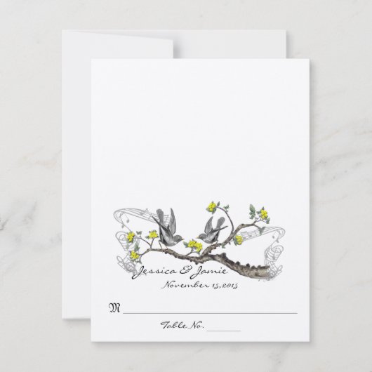 DIY Youスコアと折り畳みテント結婚の座席表 招待状 (正面)