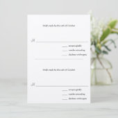 DIY You Score Wedding RSVP Cards for the 4x9 招待状 (スタンド正面)