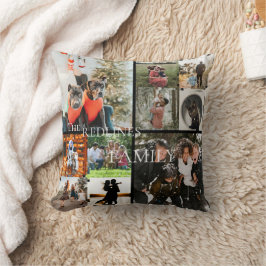 DIY YOUR | FAMILY Two Sided Family 10 Pictures Thr クッション