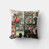 DIY YOUR | FAMILY Two Sided Family 10 Pictures Thr クッション (正面)