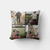 DIY YOUR | FAMILY Two Sided Family 4 Pictures  クッション (正面)