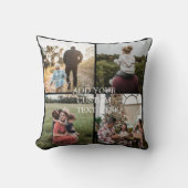 DIY YOUR | FAMILY Two Sided Family 4 Pictures  クッション (正面)