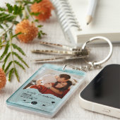 DIY Your Love Story:アクリルパーソナライズされたソング キーホルダー (正面右)