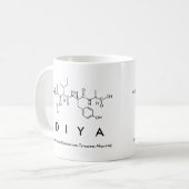 Diyaペプチド名mug コーヒーマグカップ (正面左)