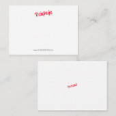 Dizikujflatノęートカード ノートカード (正面/裏面)