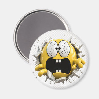 Dizzy 3D Emoji Round Magnet マグネット
