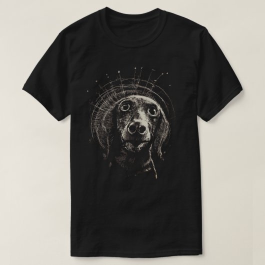 Dizzy Dachshund Tシャツ (デザイン正面)