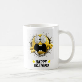 Dizzy Emoji Classic White Mug | Funny 3D Character コーヒーマグカップ