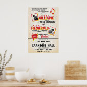 Dizzy Gillespie - Charlie Parker - Ella Fitzgerald ポスター (キッチン)