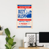 Dizzy Gillespie Our Next President jazz poster ポスター (ホームオフィス)