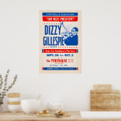 Dizzy Gillespie Our Next President jazz poster ポスター (キッチン)