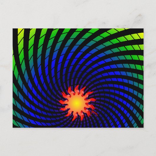 Dizzy Sun Rainbowはがき ポストカード (正面)