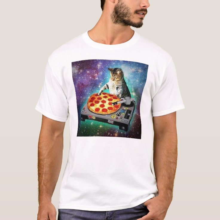 Dj宇宙猫がスピニング サム スイート ザ Tシャツ Zazzle Co Jp