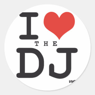 DJが大好き ラウンドシール